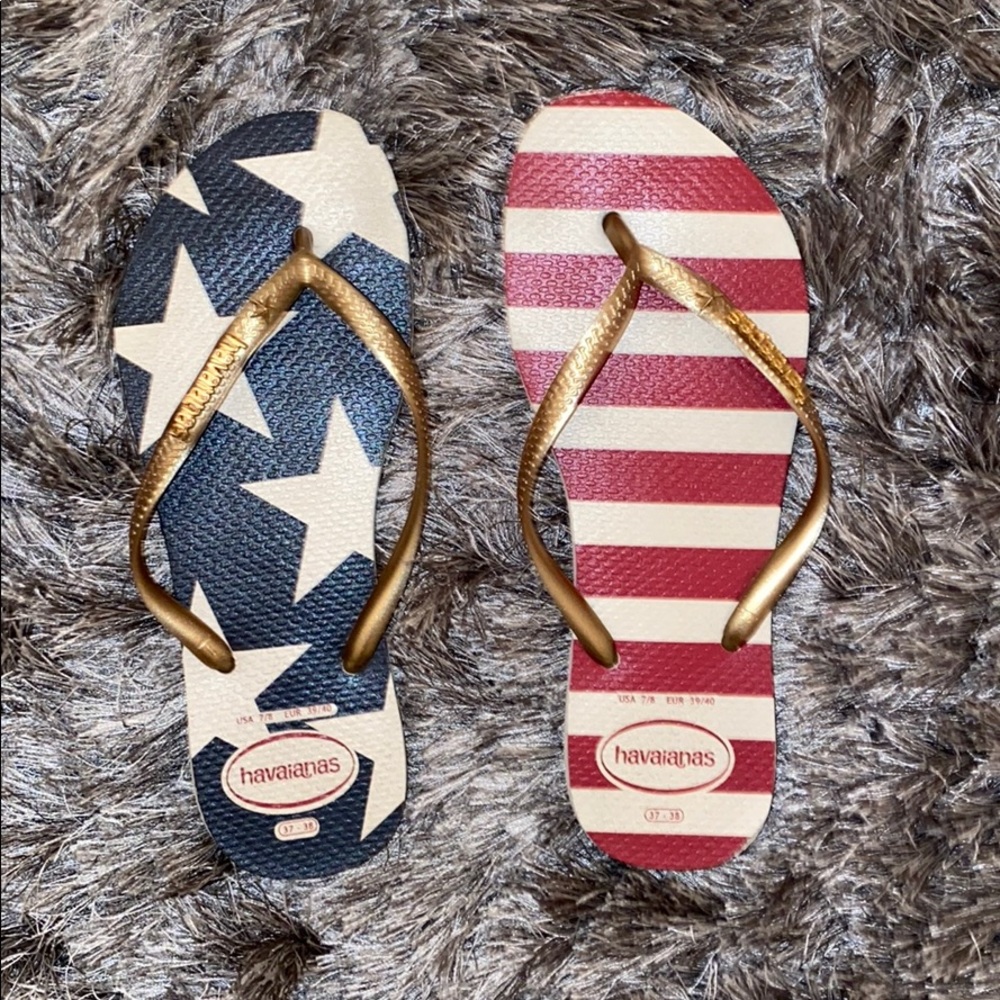COPY - Havaianas 4th of July America flip flops